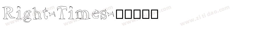 Right-Times字体转换