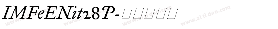 IMFeENit28P字体转换