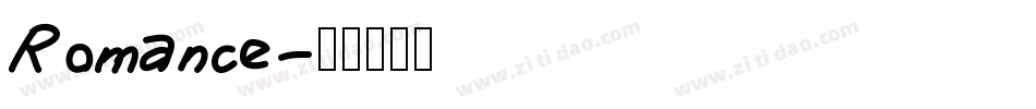 Romance字体转换