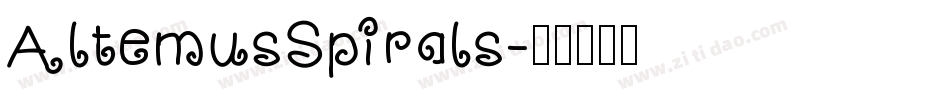 AltemusSpirals字体转换