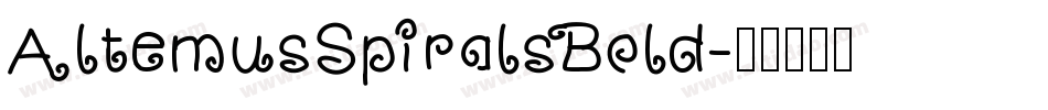 AltemusSpiralsBold字体转换