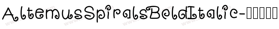 AltemusSpiralsBoldItalic字体转换