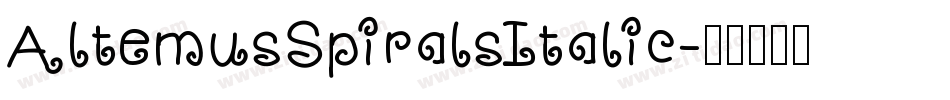 AltemusSpiralsItalic字体转换
