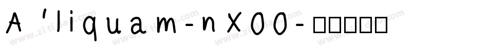 Aliquam-nX00字体转换