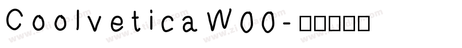 CoolveticaW00字体转换