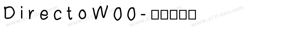 DirectoW00字体转换