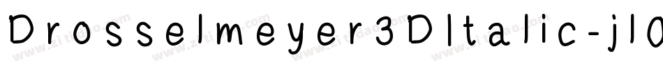 Drosselmeyer3DItalic-jl00字体转换