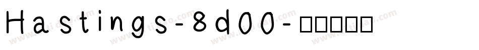 Hastings-8d00字体转换