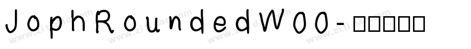 JophRoundedW00字体转换