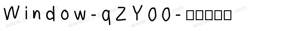 Window-qZY00字体转换
