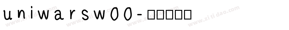 uniwarsw00字体转换