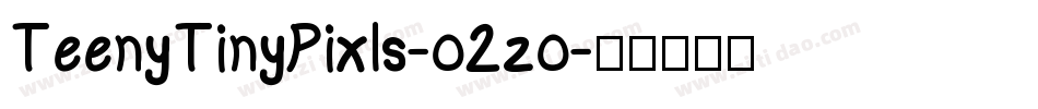 TeenyTinyPixls-o2zo字体转换