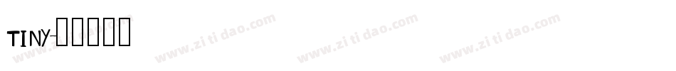 TINY字体转换
