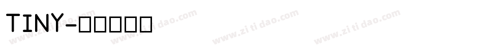 TINY字体转换