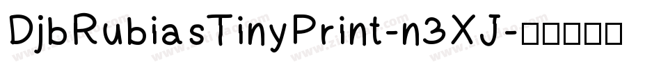 DjbRubiasTinyPrint-n3XJ字体转换