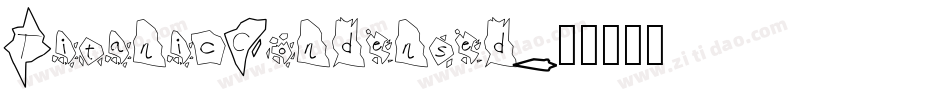 TitanicCondensed字体转换
