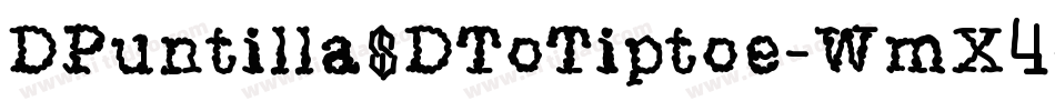 DPuntillasDToTiptoe-WmX4字体转换