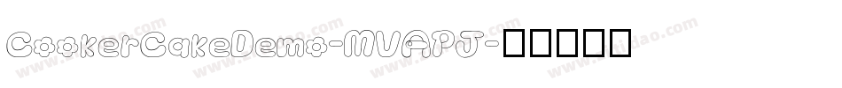 CookerCakeDemo-MVAPJ字体转换