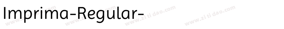 Imprima-Regular字体转换