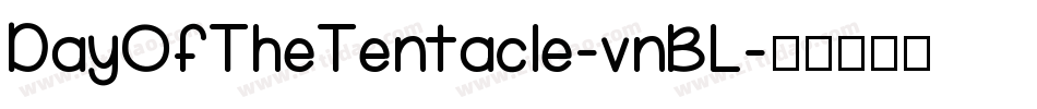 DayOfTheTentacle-vnBL字体转换