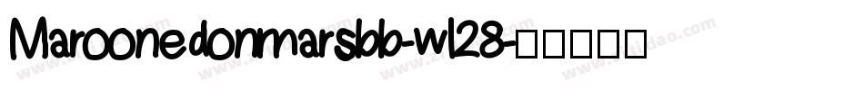 Maroonedonmarsbb-wl28字体转换