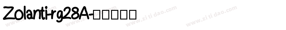 Zolanti-rg28A字体转换