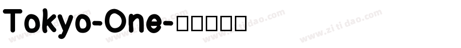 Tokyo-One字体转换