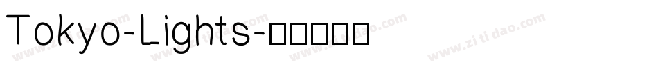 Tokyo-Lights字体转换