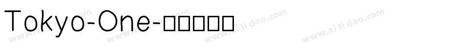 Tokyo-One字体转换
