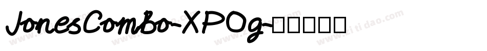 JonesCombo-XPOg字体转换