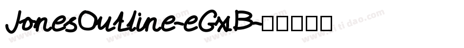 JonesOutline-eGxB字体转换