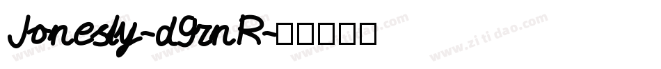 Jonesly-d9rnR字体转换