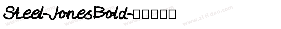 Steel-JonesBold字体转换
