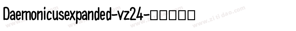 Daemonicusexpanded-vz24字体转换