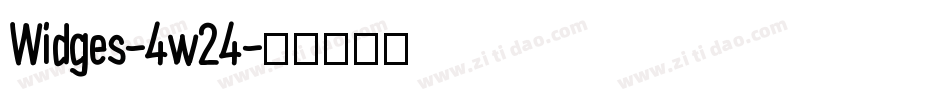 Widges-4w24字体转换