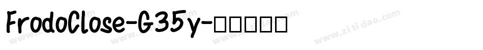 FrodoClose-G35y字体转换