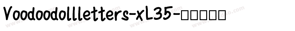 Voodoodollletters-xL35字体转换