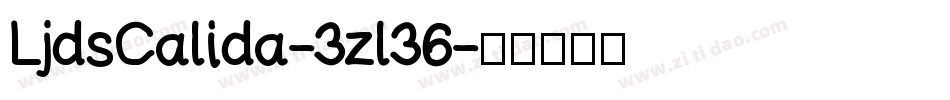 LjdsCalida-3zl36字体转换