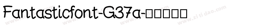 Fantasticfont-G37a字体转换