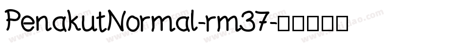 PenakutNormal-rm37字体转换