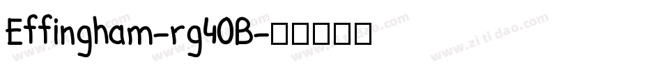 Effingham-rg40B字体转换
