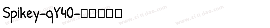 Spikey-qY40字体转换