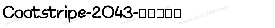 Cootstripe-2O43字体转换