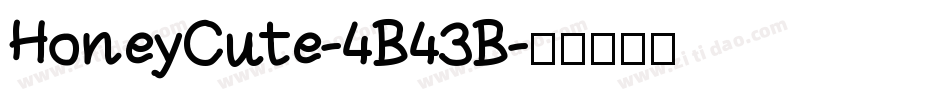HoneyCute-4B43B字体转换