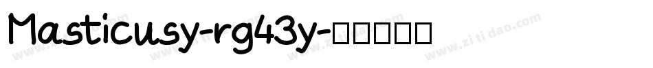 Masticusy-rg43y字体转换