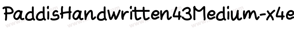PaddisHandwritten43Medium-x4em字体转换
