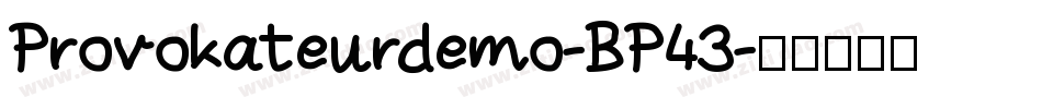 Provokateurdemo-BP43字体转换