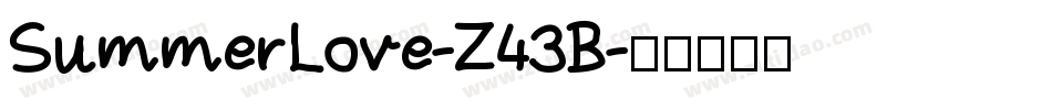 SummerLove-Z43B字体转换