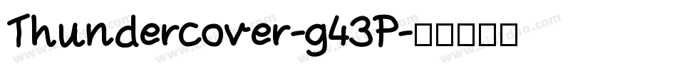 Thundercover-g43P字体转换