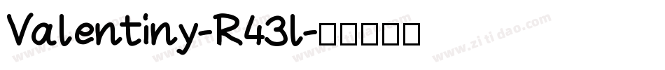 Valentiny-R43l字体转换